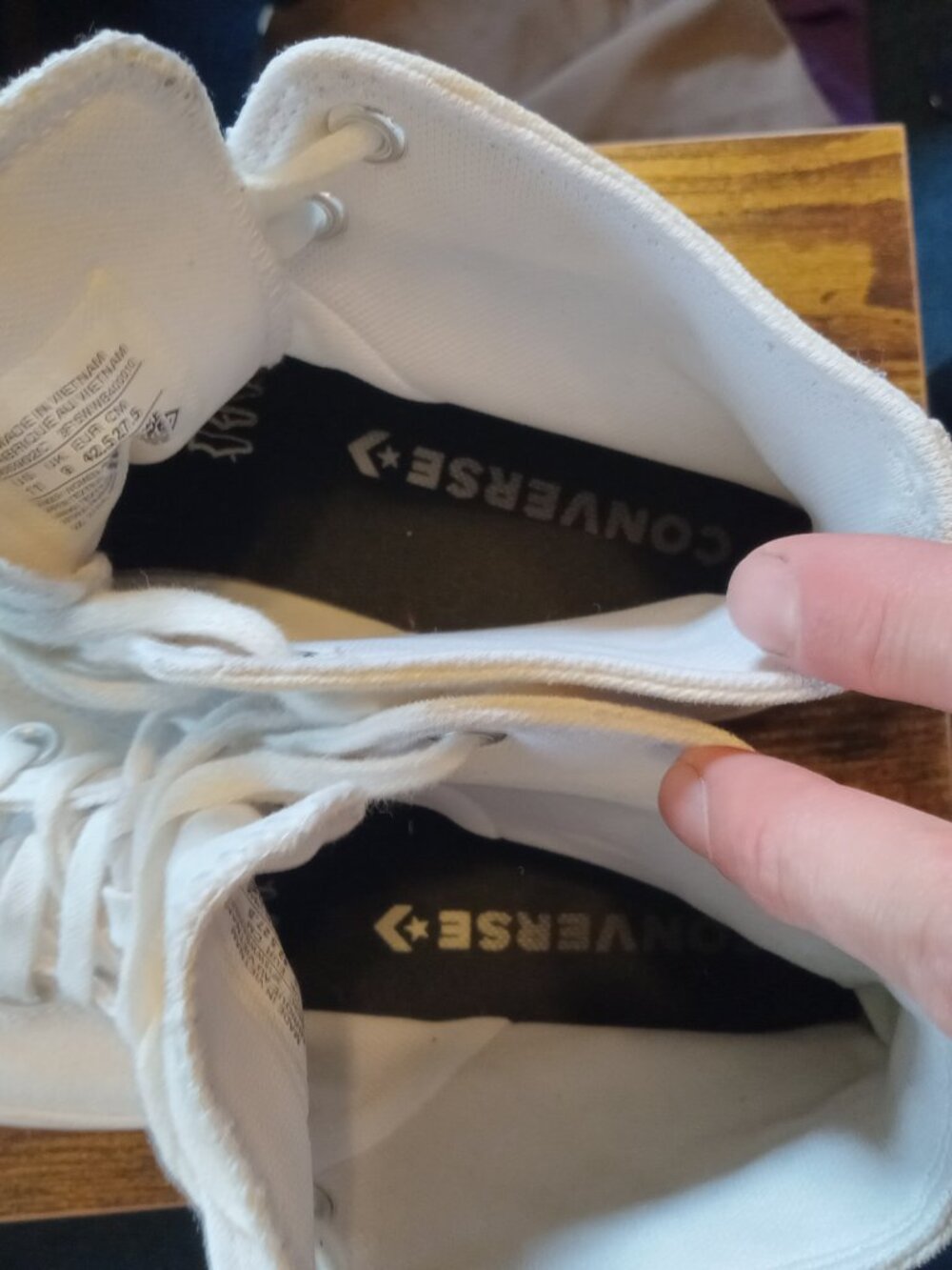 Converse white high top platform shoes - Picture 2 of 6